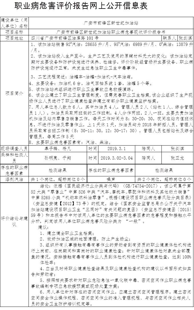 廣安市前鋒區(qū)新世紀(jì)加油站職業(yè)病危害現(xiàn)狀評(píng)價(jià)報(bào)告書.jpg