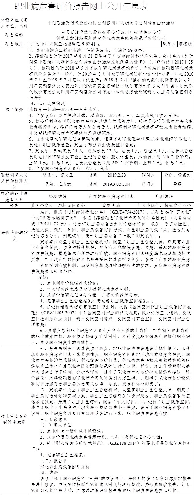 中國石油天然氣股份有限公司四川廣安銷售分公司神龍山加油站原址改建職業病危害控制效果評價報告書.jpg