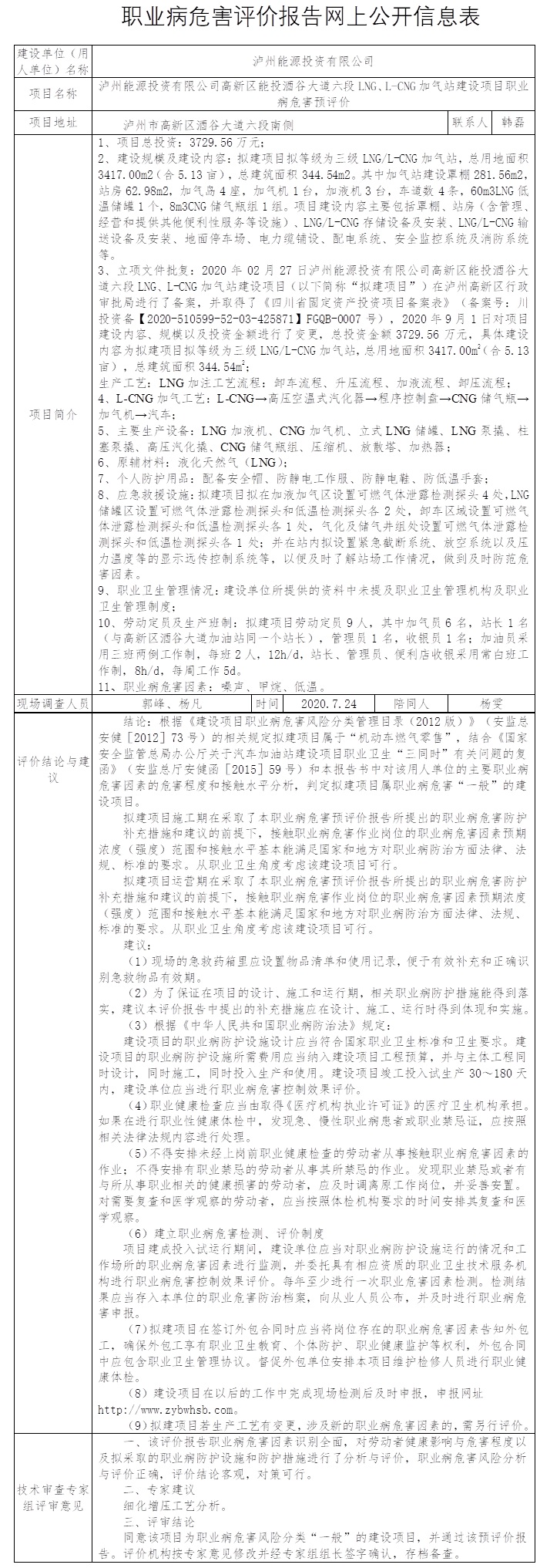 瀘州能源投資有限公司高新區能投酒谷大道六段LNG、L-CNG加氣站建設項目職業病危害預評價.jpg