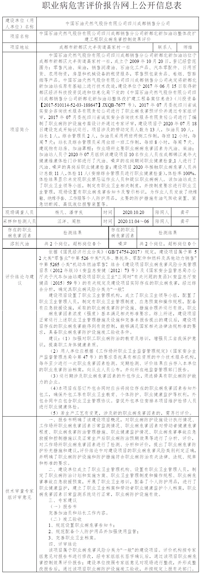 中國石油天然氣股份有限公司四川成都銷售分公司新都北新加油站整體改擴建工程職業病危害控制效果評價.jpg