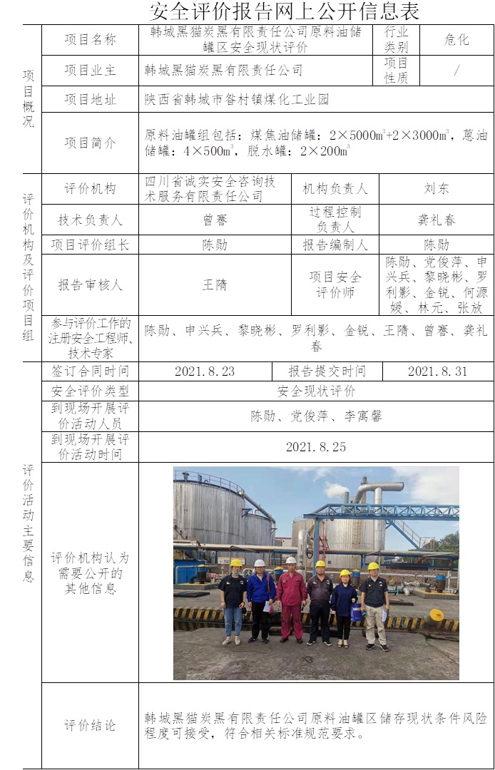 韓城黑貓炭黑有限責任公司原料油儲罐區安全現狀評價.jpg
