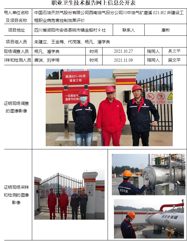 中國石油天然氣股份有限公司西南油氣田分公司川中油氣礦磨溪021-H2井建設(shè)工程職業(yè)病危害控制效果評價.jpg