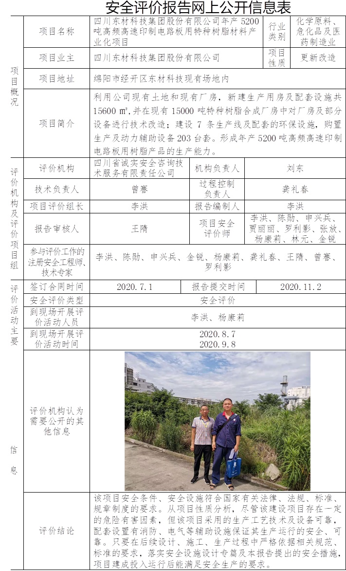 四川東材科技集團(tuán)股份有限公司年產(chǎn)5200噸高頻高速印制電路板用特種樹脂材料產(chǎn)業(yè)化項(xiàng)目安全評價(jià).jpg