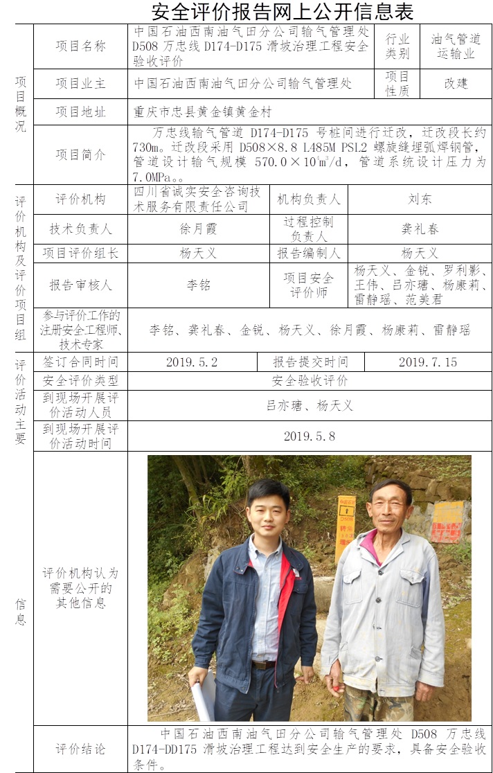 中國石油西南油氣田分公司輸氣管理處D508萬忠線D174-D175滑坡治理工程安全驗收評價.jpg