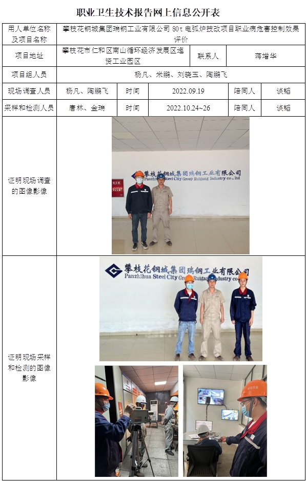 CSZP（K）2022-025攀枝花鋼城集團(tuán)瑞鋼工業(yè)有限公司80t電弧爐技改項(xiàng)目職業(yè)病危害控制效果評價(jià).jpg