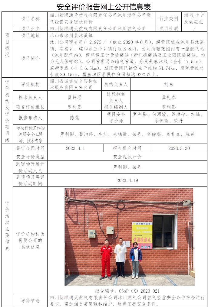 CSAP（X）2023-021 四川新順通天然氣有限責任公司沐川燃氣公司燃氣經營安全現狀評價.jpg