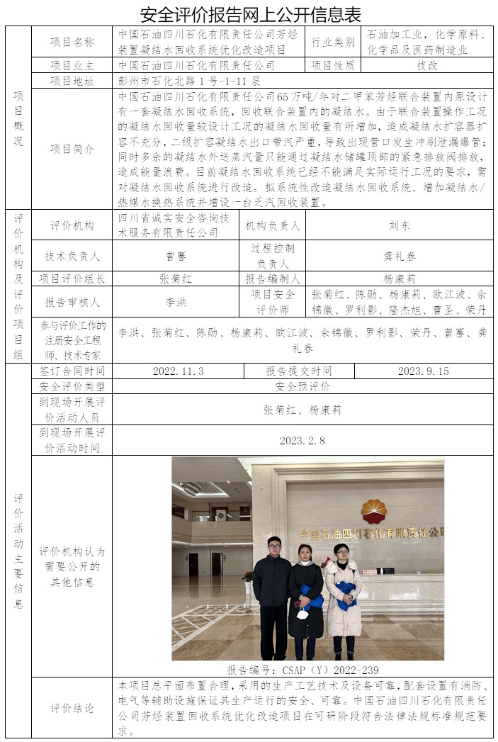 CSAP（Y）2022-239 中國石油四川石化有限責任公司重整裝置凝結水回收系統優化改造項目安全評價報告.jpg
