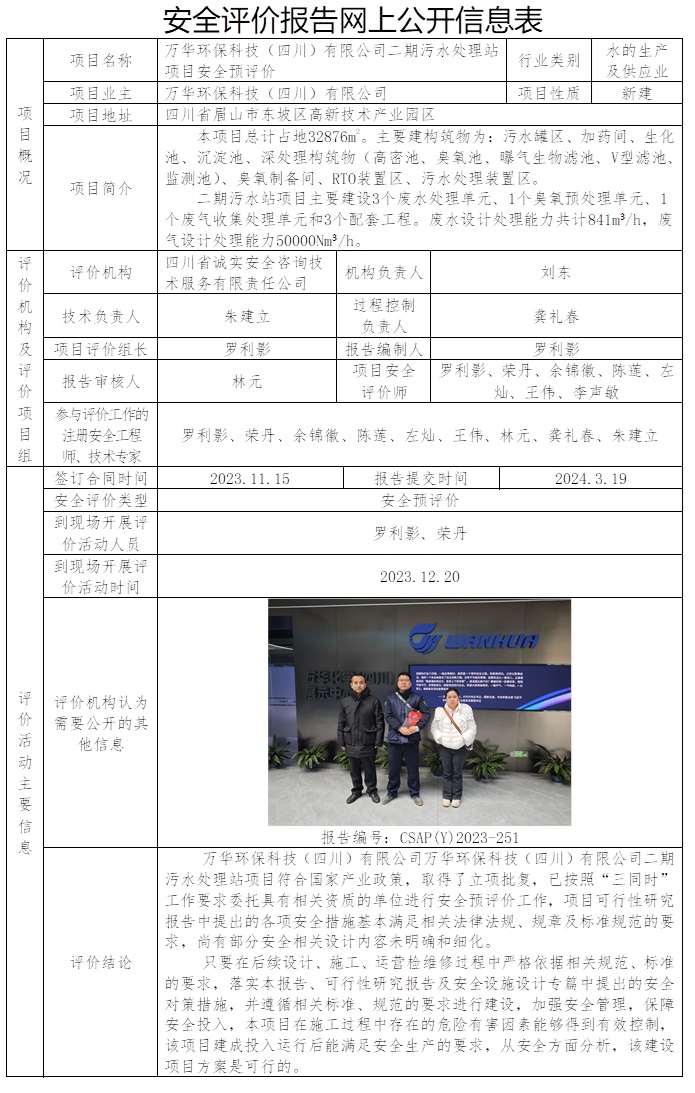 CSAP（Y）2023-251 萬華環保科技（四川）有限公司二期污水處理站項目安全預評價.jpg
