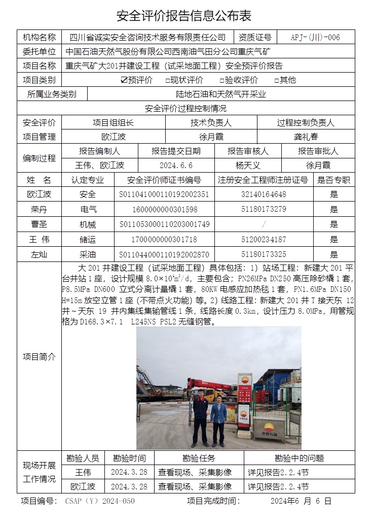 CSAP（Y）2024-050 大201井建設(shè)工程（試采地面工程）安全預(yù)評價.jpg