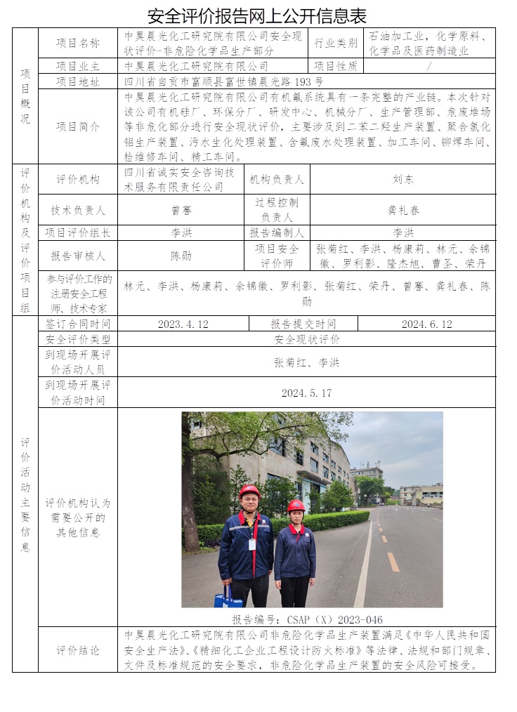CSAP（X）2023-046 中昊晨光化工研究院有限公司安全現狀評價-非危險化學品生產部分.jpg