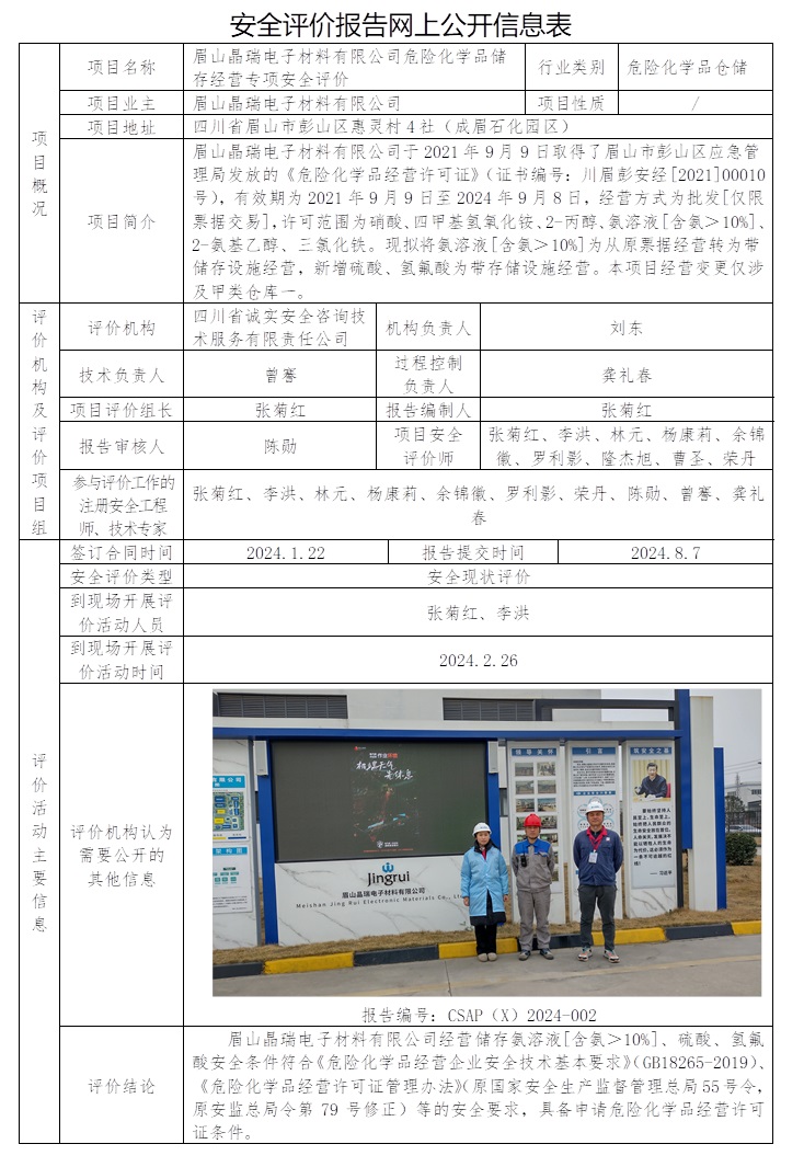 CSAP（X）2024-002 眉山晶瑞電子材料有限公司危險化學品儲存經(jīng)營專項安全評價.jpg