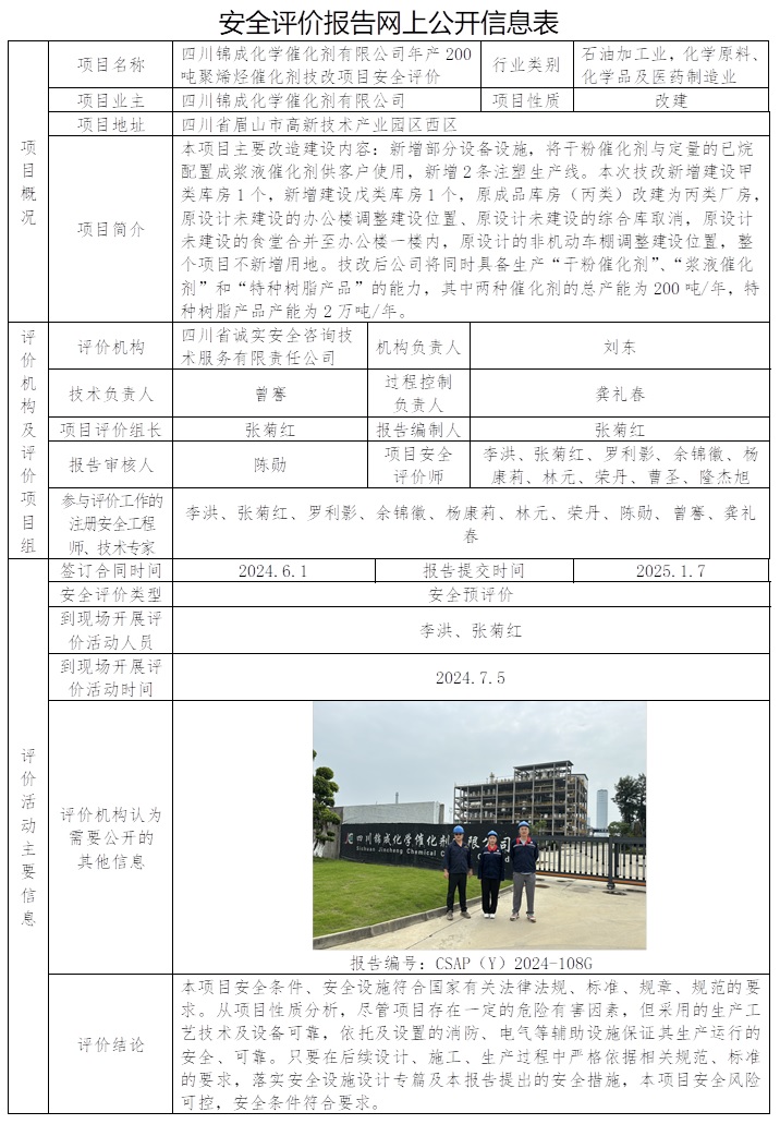 CSAP（Y）2024-108G 四川錦成化學催化劑有限公司年產200噸聚烯烴催化劑技改項目安全評價.jpg