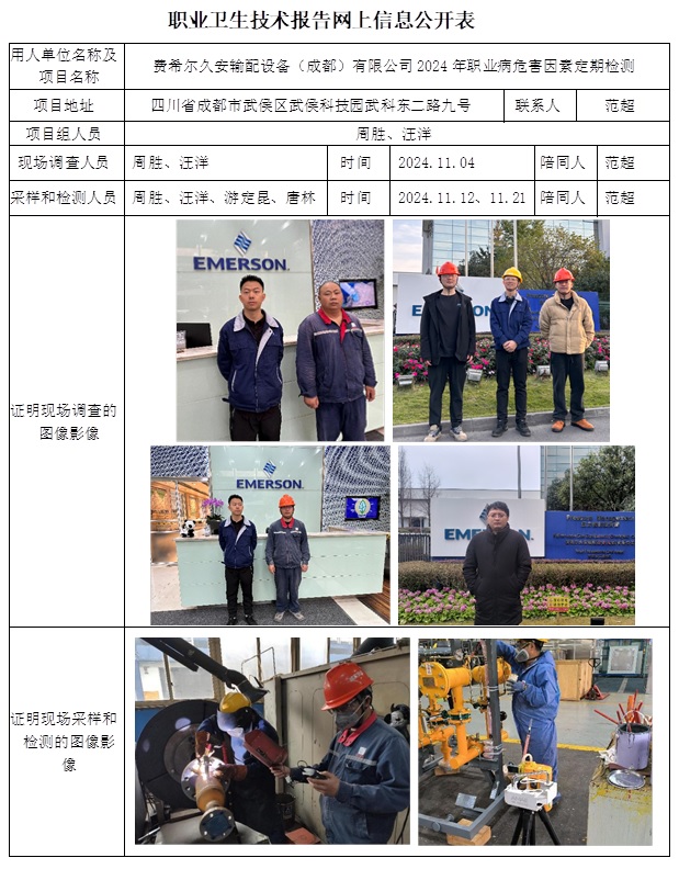 CSZJ（D）2024-133 費希爾久安輸配設備（成都）有限公司職業衛生技術報告（1月中旬）.jpg