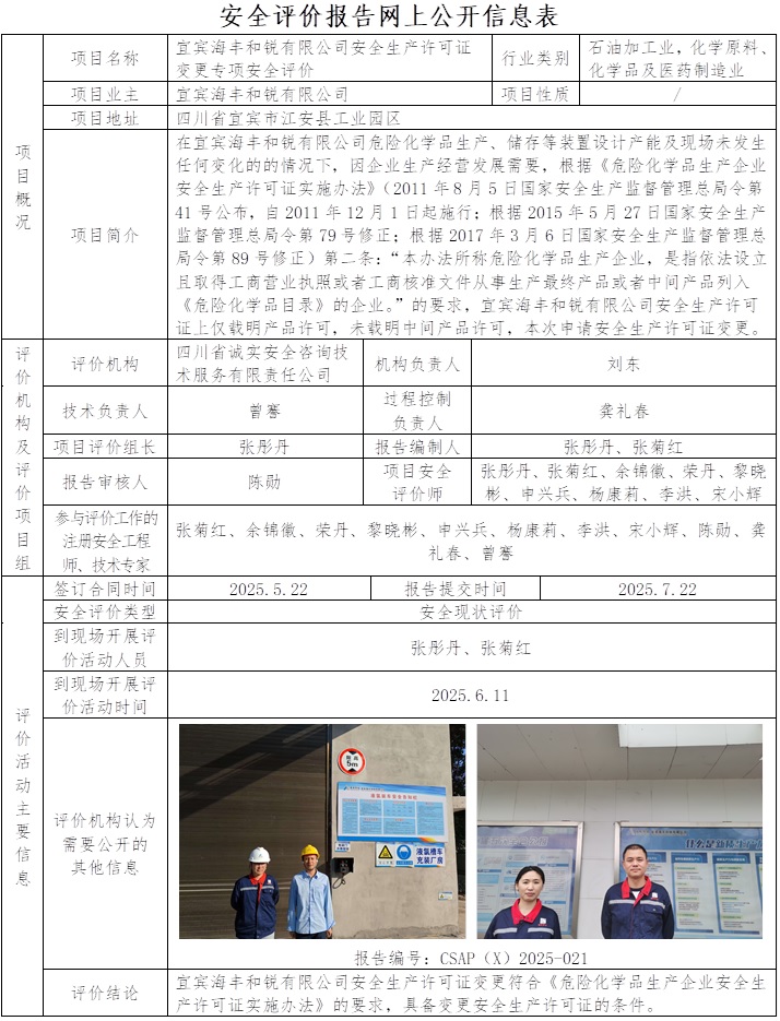 CSAP（X）2025-021      宜賓海豐和銳有限公司安全生產(chǎn)許可證變更專項安全評價報告.jpg